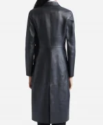 2026 Date Night Taylor Swift Black Leather Coat