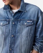 2026 Jung Kook x Calvin Klein 90s Denim Trucker Jacket In Blue