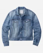 2026 Jung Kook x Calvin Klein 90s Denim Trucker Jacket In Blue