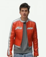2026 Knicks vs 76ers Game 2 Timothée Chalamet Orange Jacket
