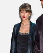 2026 London Date Night Taylor Swift Leather Coat