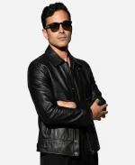 2026 Met Gala After Party NYC Rami Malek Black Leather Jacket