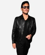 2026 Met Gala After Party NYC Rami Malek Leather Jacket