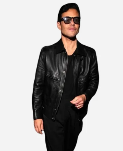 2026 Met Gala After Party NYC Rami Malek Leather Jacket