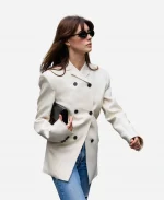 2026 New York City Daisy Edgar-Jones White Double-Breasted Blazer