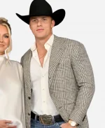 61st Academy of Country Music ACM Awards Parker McCollum Plaid Blazer