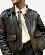 68th Grammy Awards Jack Antonoff Leather Jacket - Brown