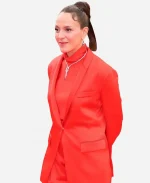 79th Annual Cannes Film Festival Monia Chokri Red Suit