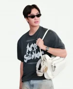 79th Cannes Film Festival Norawit Titicharoenrak Grey T-Shirt
