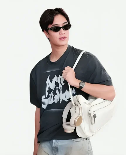 79th Cannes Film Festival Norawit Titicharoenrak Grey T-Shirt