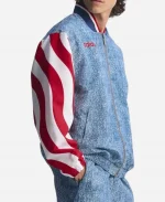 Adidas FIFA World Cup USA Graphic Blue Denim Track Top Jacket