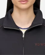 Y-3 x Wales Bonner SS26 Black Track Jacket