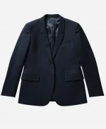 Alexandra Maria Lara Eat Pray Bark 2026 Blue Wool Blazer