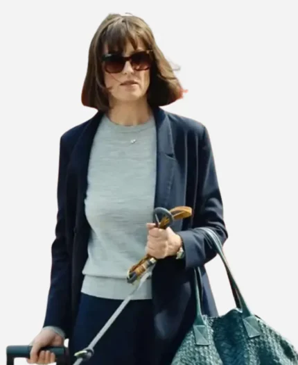 Alexandra Maria Lara Eat Pray Bark 2026 Ursula Brandmeier Blue Wool Blazer
