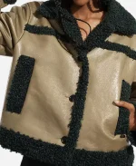 Allie Hayes Off Campus S01 Sherpa Cropped Aviator Jacket