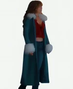 Allie Hayes Tv Series Off Campus S01 Mika Abdalla Blue Denim Coat