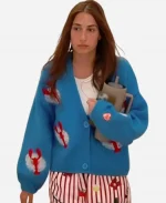 Amanda Batula Summer House S10 Lobster Print Cardigan