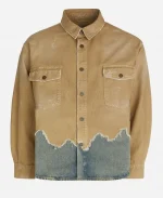 American Idol S24 Chris Tungseth Distressed Shirt Jacket