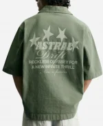 American Idol S24 Grand Finale Brooks Green Printed Shirt