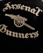 Anne Hathaway Arsenal Black Wool Varsity Jacket