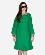Anne Hathaway Green Coat