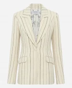 Anne Hathaway Pinstripe Blazer
