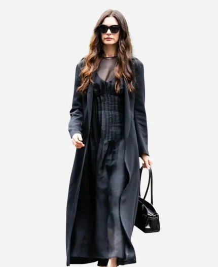 Anne Hathaway The Devil Wears Prada 2 Black Coat