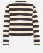 Anne Hathaway The Devil Wears Prada 2 Black & White Striped Jacket