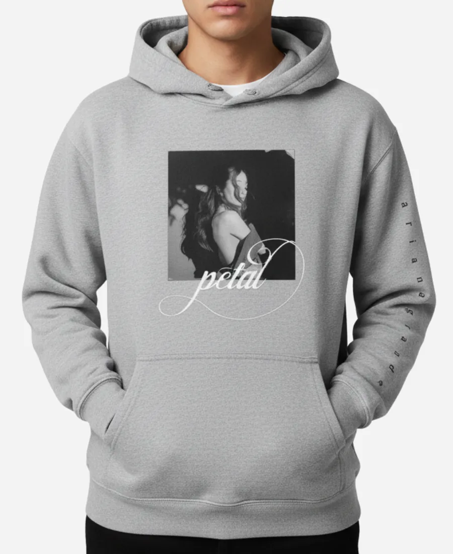 Ariana Grande 2026 Petal Grey Hoodie Ariana Grande 2026 Petal Grey Hoodie
