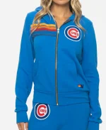 Unisex Aviator Nation x MLB 2026 Chicago Cubs Blue Full-Zip Hoodie