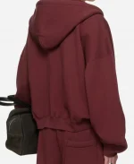  BRUCE LEE x LUU DAN 2026 Burgundy Full Zip Hoodie