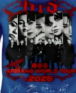 BTS Arirang World Tour 2026 Rams Blue Hoodie