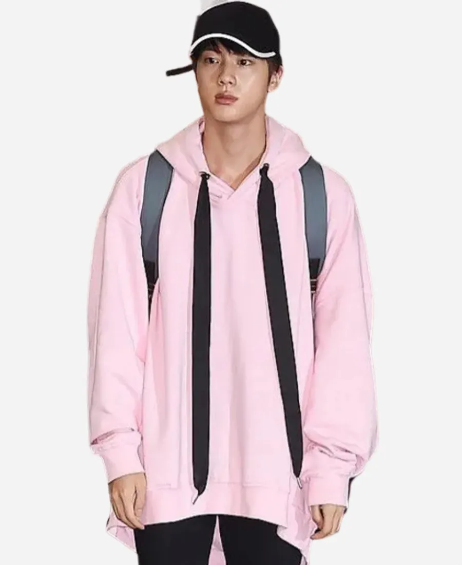 BTS Jin Pink Hoodie BTS Jin Pink Hoodie