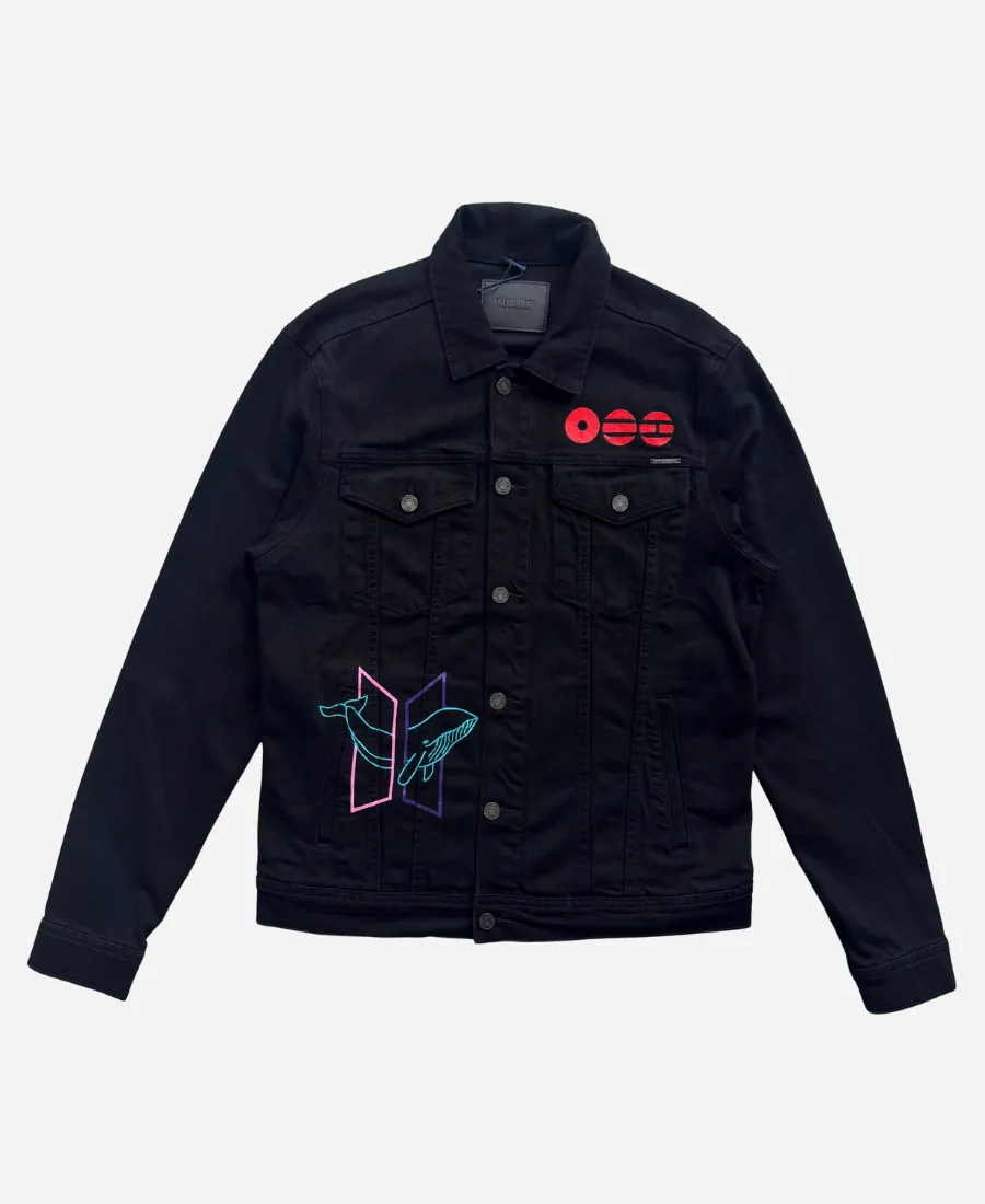 BTS Mic Drop BT21 Denim Jacket BTS Mic Drop 2026 BT21 Denim Jacket