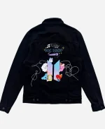 2026 BTS Mic Drop BT21 character BlackDenim Jacket