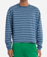Bad Bunny x Zara Benito Antonio Blue Striped T-Shirt For Sale