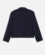 2026 Bad Bunny Navy Blue Pinstripe Suit