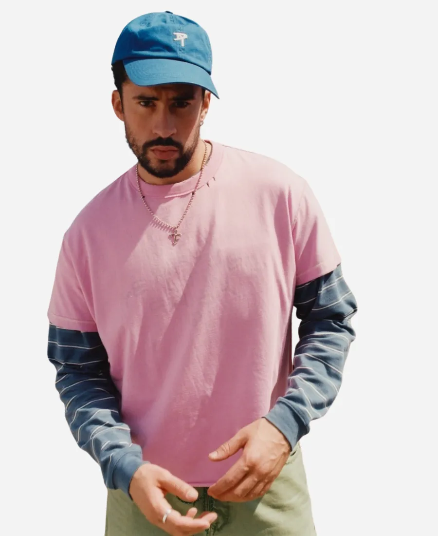 Bad Bunny x Zara Benito Antonio Pink T-Shirt Bad Bunny x Zara Benito Antonio 2026 Pink T-Shirt
