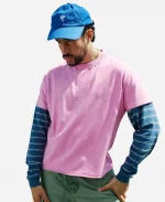 Bad Bunny x Zara Benito Antonio Blue Striped T-Shirt