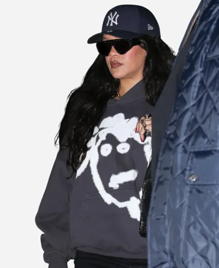 BadGalRiri R20 Anniversary Merch Rhenna Black Pullover Hoodie