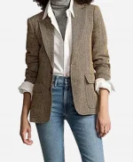 Beth Dutton TV Series Dutton Ranch Season 01 Kelly Reilly Grey Blazer