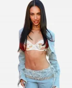 Billboard Women Music Event LA 2026 Kylie Cantrall Blue Denim Crop Jacket