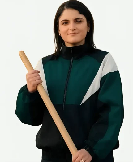 Blu Venturi Tv Series Motorvalley Caterina Forza Green and Black Track Jacket