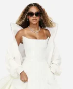 Blue Ivy Carter 2026 Met Gala White Zip-up Track Jacket