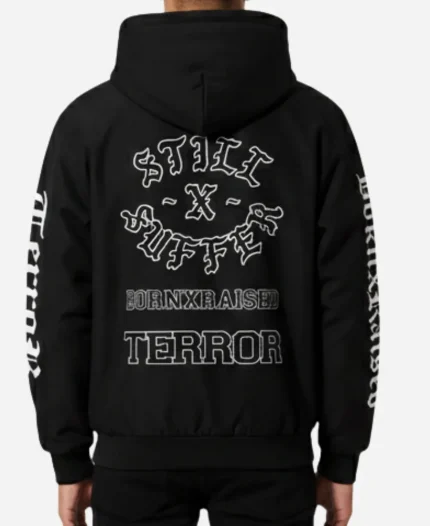 Born X Raised x Terror Rocker Black Hoodie
