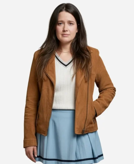 Cailee Spaeny Beef S02 Brown Jacket