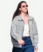 Caitlin Clark Checked Chambray Jacket