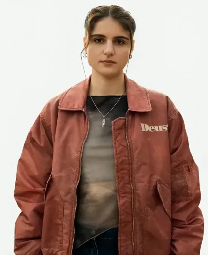 Caterina Forza Motorvalley S01 Maroon Jacket