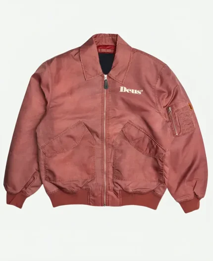 Caterina Forza TV Series Motorvalley 2026 Blu Venturi Maroon Bomber Jacket