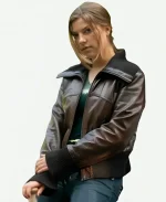 Catherine Missal Tell Me Lies S02 Brown Leather Jacket